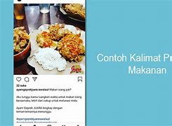 Contoh Kalimat Promosi Makanan Di Instagram Yang Menarik